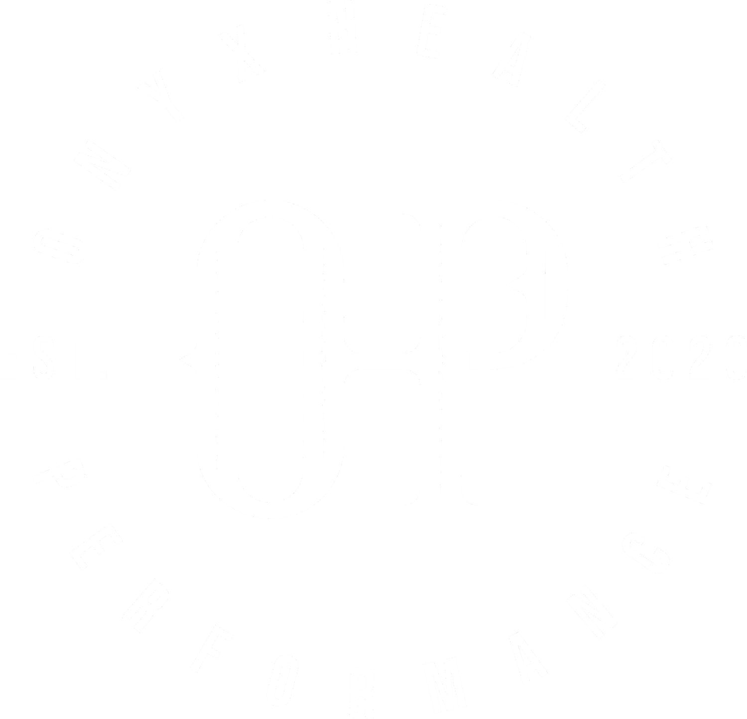 Onyx White Logo Round